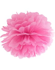 Mørk Rosa Pom Pom 25 cm