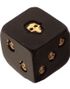 Skulls And Roses - Hodeskalle Gullfarget Terninger 2 Pack