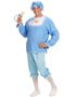 Blåt Voksen Babykostume til Mænd