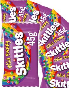 36 stk Skittles Wild Berry - Tyggeben med Forskellige Bærsmag - Hel Kasse 1,62 kg