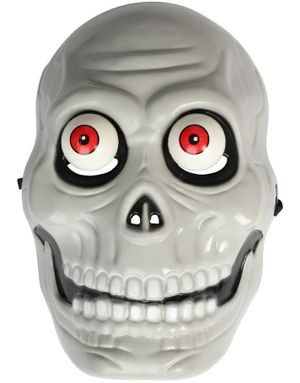 Smilende Skjelettmaske med Bevegelige Øyne