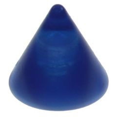 Marmor Spike - Blå Akrylkugle - 3 mm kugle til 1,2 mm stang