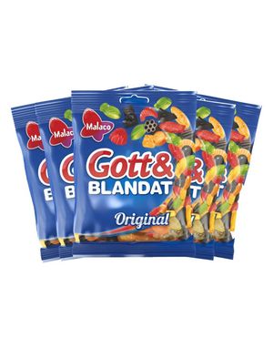 75 stk Godt og Blandet Original - Blanding av Vingummi og Lakris - Hel Eske 3,75 kg