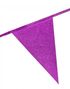 Rosa Glitter Banner med Vimpel Flagg 6 meter