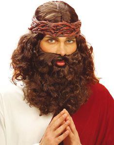 Jesus Paryk & Skæg - Mørkebrunt