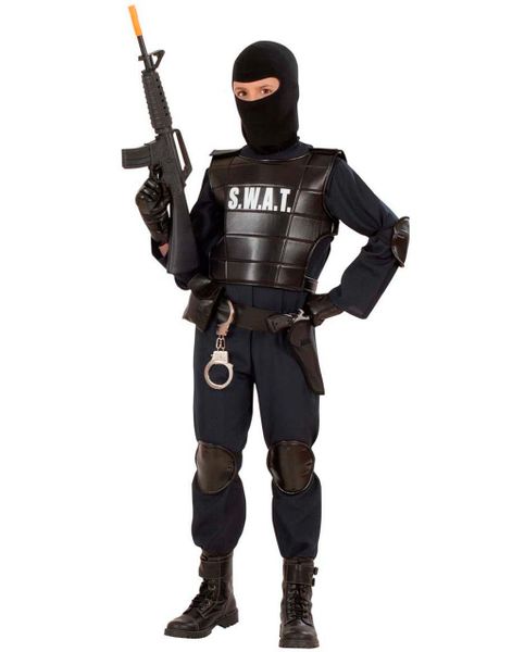 Komplet S.W.A.T Børnekostume