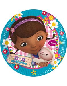 8 stk Paptallerkner 23 cm - Doc McStuffins