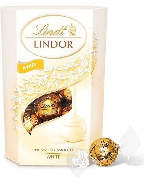 Lindt Lindor White - Hvit Trøffelsjokolade med Fyll 200 gram