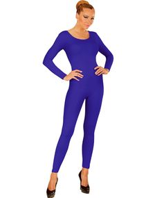 Blå Bodysuit med Lange Ærmer