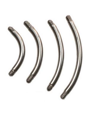Blank Bananstang i Titan til 1,2 mm Kugle