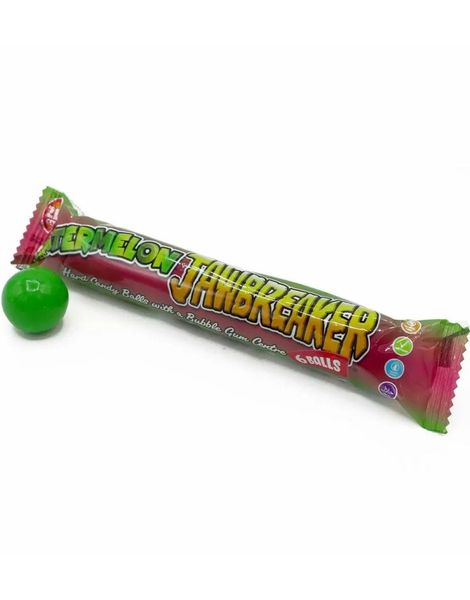 6-pakke Zed Jawbreaker med Vandmelonsmag og Tyggegummi i Kernen