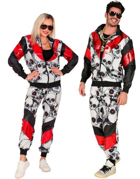  80 Talls Grilldress med Hodeskaller til Voksen