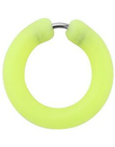 Silikone Yellow Circle - Fake Piercing - LYSER I MØRKET