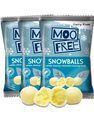 16 stk Moo Free Snowballs - Riskugler med Vegansk Hvid Chokoladeovertræk - Hel Æske 0,56 kg