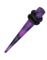 Spike Expander - Lilla og Sort Akryl Piercing