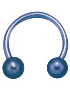 Rund Lyseblå Bold - 1,2 x 8 mm Øjenbrynspiercing 