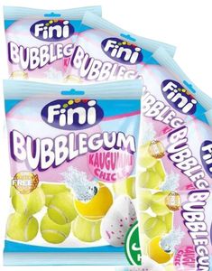 12 Stk Fini Tennis Balls - Tennisbold Tyggegummi med Pulverfyld - Hel Kasse 900 Gram