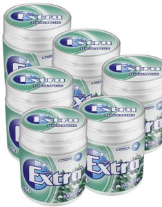 6 stk Store Extra White Eucalypstus Tyggegummi Bokse - Hel Æske 504 Gram