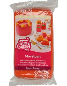 Funcakes Marsipan - Sunset Orange / Oransje 250 gram