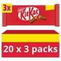 20 stk 3-Pak KitKat 4 Fingers Chokolade - Hel Kasse 2,49 kg
