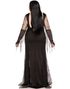 Addams Family Morticia Inspirert Kostymekjole - Store Størrelser