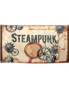 Stort Posterflag 150x90 cm - Steampunk