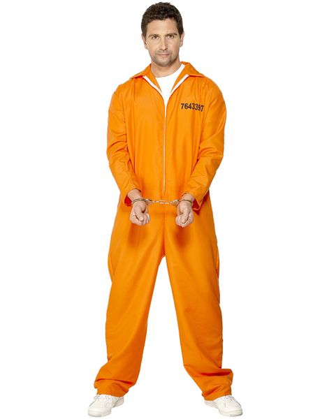 Orange Fange-Jumpsuit til Mænd