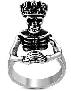 Dead Royal Prayer - Sølvfarvet Ring i Kirurgisk Stål