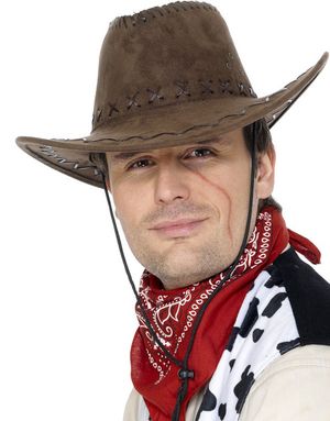 Semsket Brun Cowboyhat