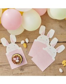 16 stk Peekaboo Kaninservietter cm - Hey Bunny