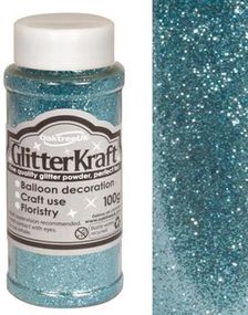 Lys Blåt Hobbyglitter 100 gram