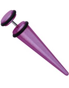 Fake Expander Metallic Purple - Fake Piercing