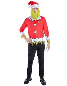 Grinch Santa Kostyme til Voksne