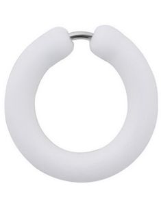 Silikone White Circle - Fake Piercing