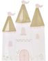 8 stk Prinsesseslott-Formede Papptallerkener 21x14 cm - Princess Party