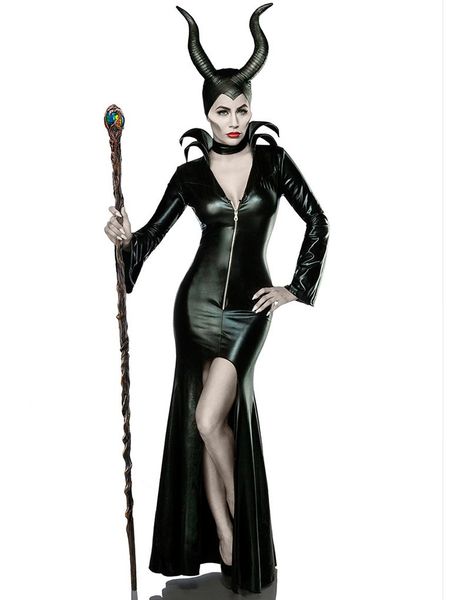 Maleficent Luksuskostume med Horn