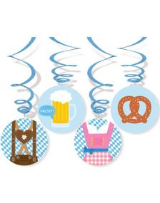 4 stk Hengende Oktoberfest Dekorasjoner 80 cm