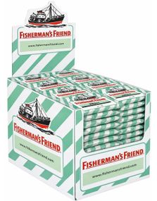 1861833600_672 stk Sukkerfri Fisherman's Friend med Smag af Mint - Hel Æske 1,8 kg