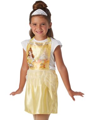 Licenseret Disney Belle Kostume til Børn - Str 3-6 ÅR