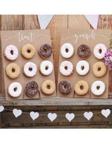 2 stk Rustikke Treat Yourself Donut-/ Smultringstativ 42x32 cm