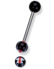 Butterfly Black - Tungepiercing