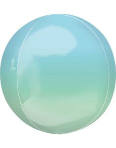 Grøn og Gul Ombre Orbz Folieballon 38 cm