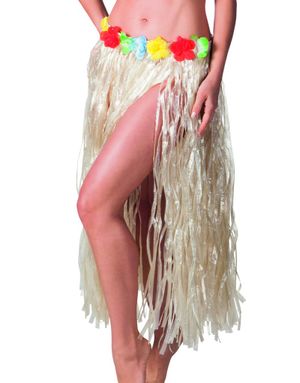 Hawaii-Skørt med Blomsterkant 80 cm