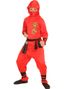 Rødt Ninja Børnekostume