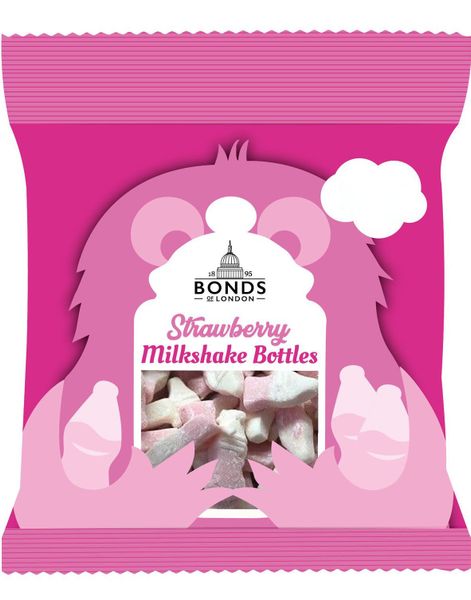 Strawberry Milkshake Bottles - Bonds of London 50 g (UK)