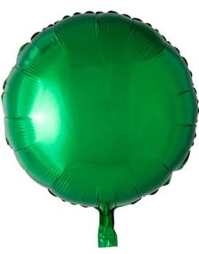 Rund Grøn Folieballon 46 cm
