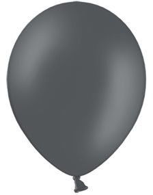 100 stk 30 cm - MEGAPACK - Mørkegrå Balloner