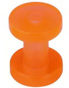 Gennemsigtig Orange Piercing Tunnel