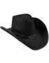Sort Cowboyhat med Nitter
