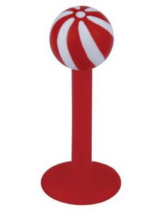Candy Stripes Labret - Rød/Hvid - Strl 1,2x8x4mm